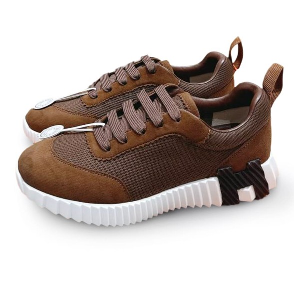Женские кроссовки Hermes Low Top Casual Brown