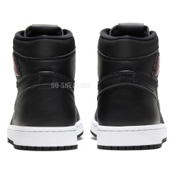 Nike Air Jordan 1 Retro High Black Satin Gym Red