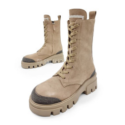 Brunello Cucinelli High Boots Beige