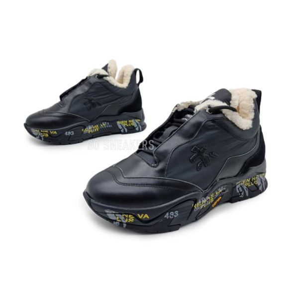 Мужские зимние кроссовки Premiata Textile Winter Black