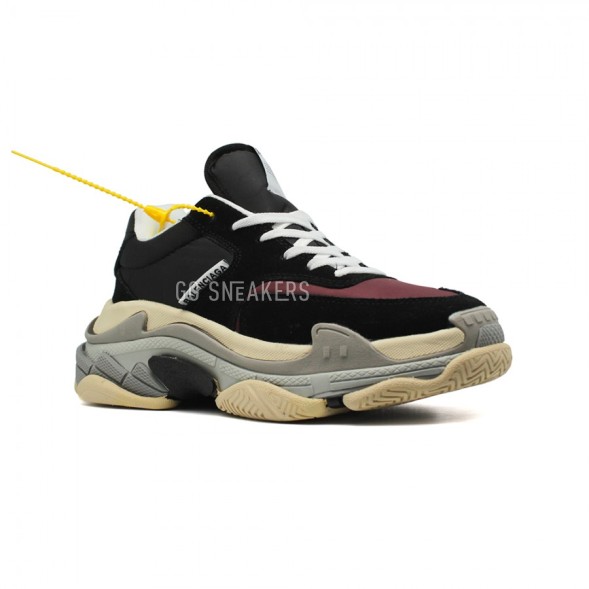 Женские кроссовки Balensiaga Triple S 2.0 Satin Bordeaux