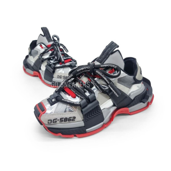 Женские кроссовки Dolce&amp;amp;Gabbana DG-5862 Grey/Black