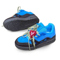 Louis Vuitton Trainer Maxi Skateboard Shoes Low-Top Blue