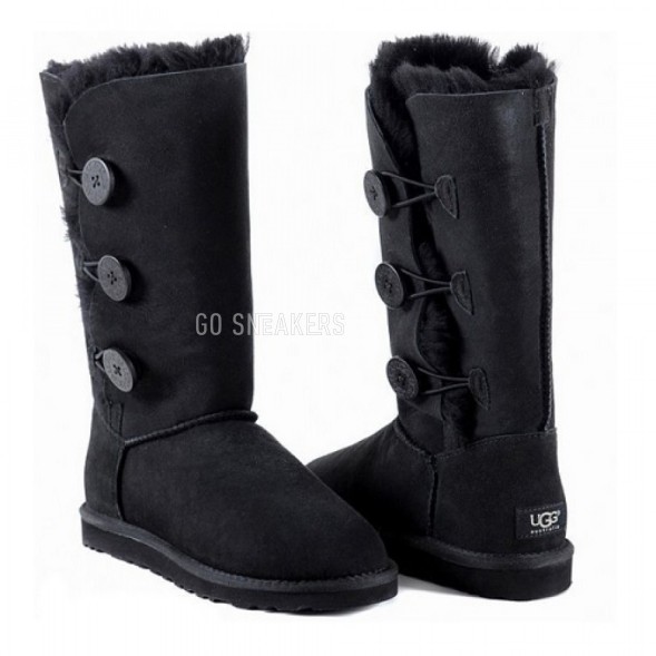 Женские высокие угги с пуговицами Tall Bailey Button Triplet II Black