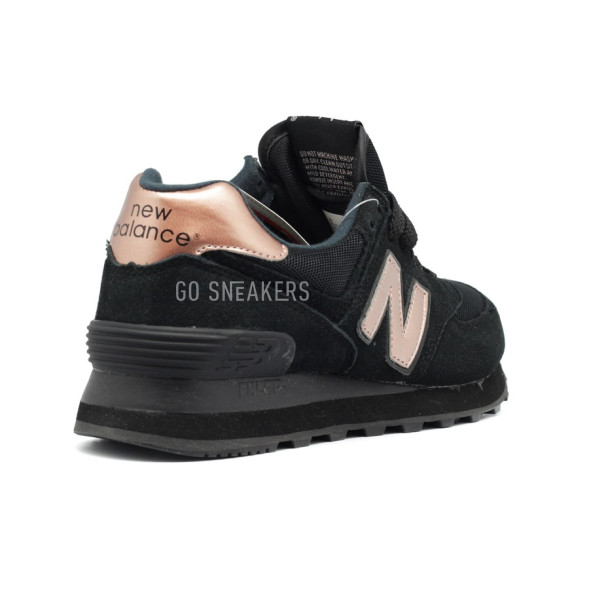 Женские кроссовки New Balance 574 Gold-Rose Black