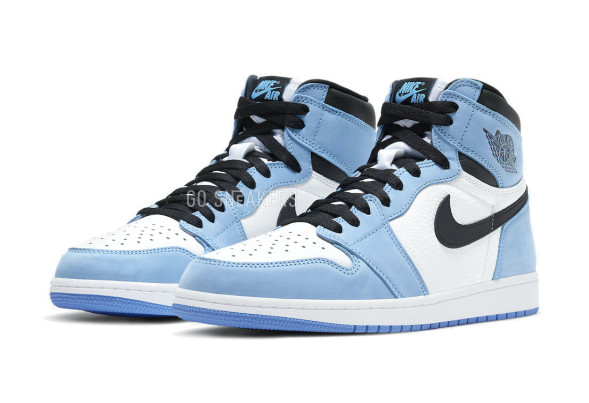 Унисекс кроссовки Nike Air Jordan 1 Retro High White University Blue Black