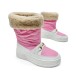 Женские зимние сапожки Gucci Snow Chunky White/Pink