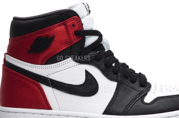 Женские кроссовки Nike Wmns Air Jordan 1 Retro High &amp;#039;Satin Black Toe&amp;#039;