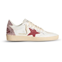 Golden Goose Ball Star White Red Star