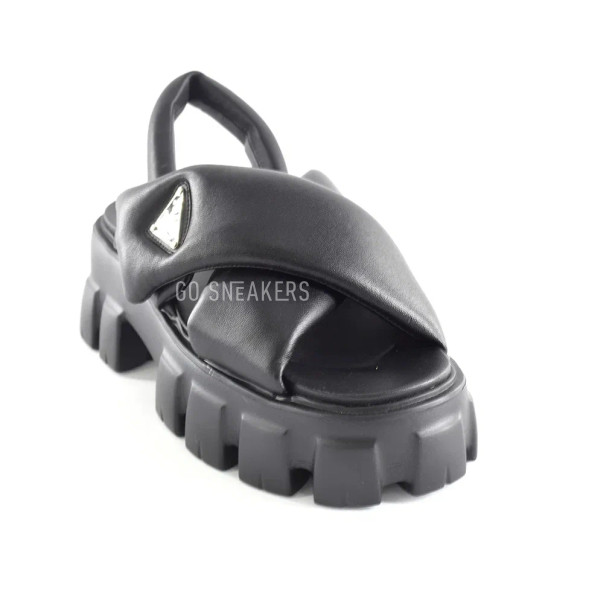 Женские босоножки Prada Sandals Leather Black