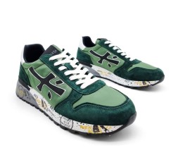 Premiata 483 Textile/Suede Green