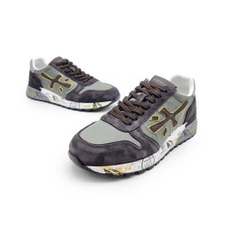Premiata 483 Textile/Suede Olive/Brown