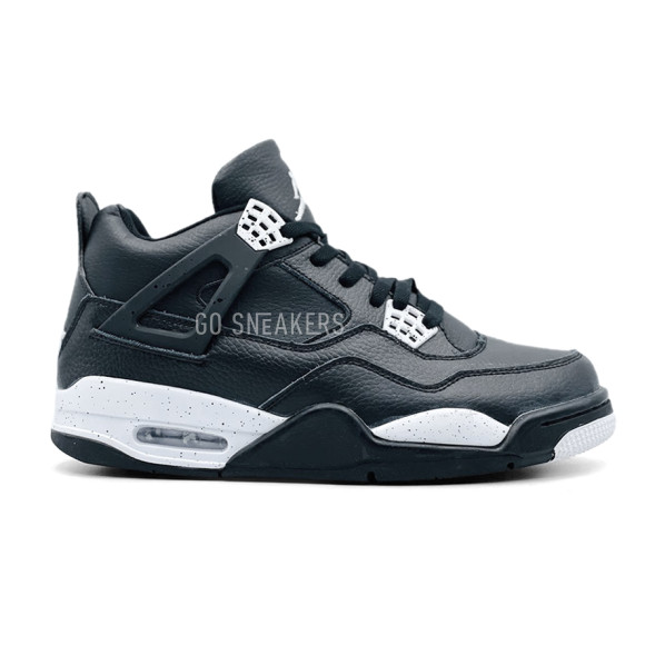 Унисекс кроссовки Nike Air Jordan Retro 4 Leather Black