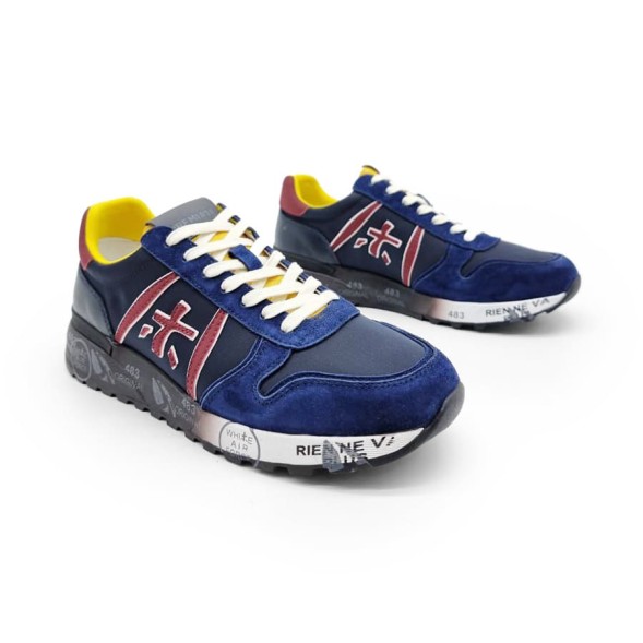 Унисекс кроссовки Premiata 483 Textile/Suede Black/Navy