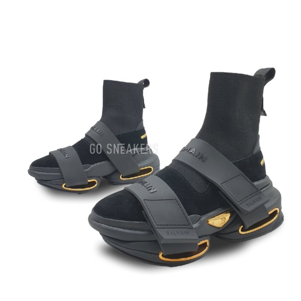 Женские кроссовки Balmain B-Bold Strap High Black
