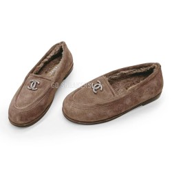 Chanel Winter Slipon Chocolate