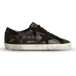Golden Goose Super-Star Men&#039;s in Black Nappa With Black Suede Star and Heel Tab